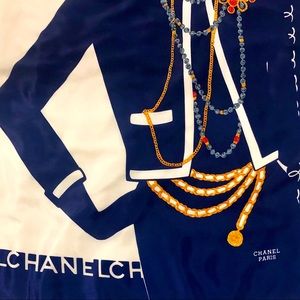 Vintage Chanel silk scarf
